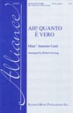 Ah! Quanto e Vero SATB choral sheet music cover